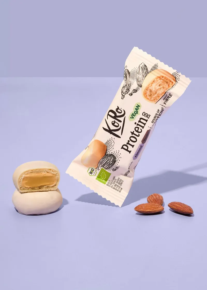 KoRo Bio Protein Duo White Choc Almond Tonka | 2 x 20 g – Produktbild 2 von 5