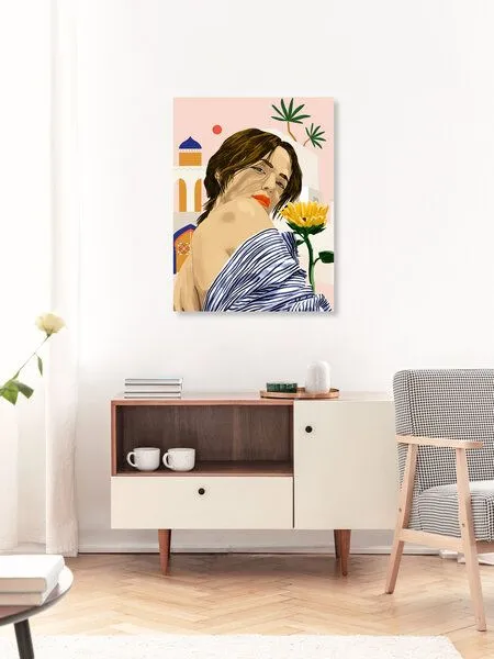 Photocircle Photocircle Poster / Leinwandbild - I Travel, I Become Morocco Architecture Illustration – Produktbild 3 von 4