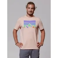 watapparel watapparel T-Shirt Unisex Retro Landscape, Fraiche peche, – Produktbild 1 von 1
