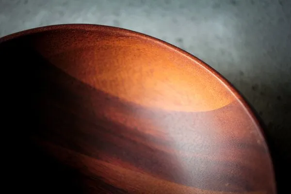 BY COPALA BY COPALA Oval Akazie Holzschale – Rustikale Naturholz Deko & Brotzeit Schüssel | Handgemacht Unikat Geschenk – Produktbild 2 von 4