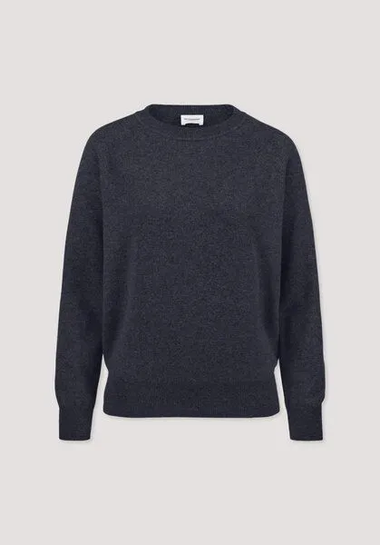 hessnatur hessnatur Strick Pullover Relaxed aus Cashmere mit Recycling-Anteil, Marine, – Produktbild 4 von 4