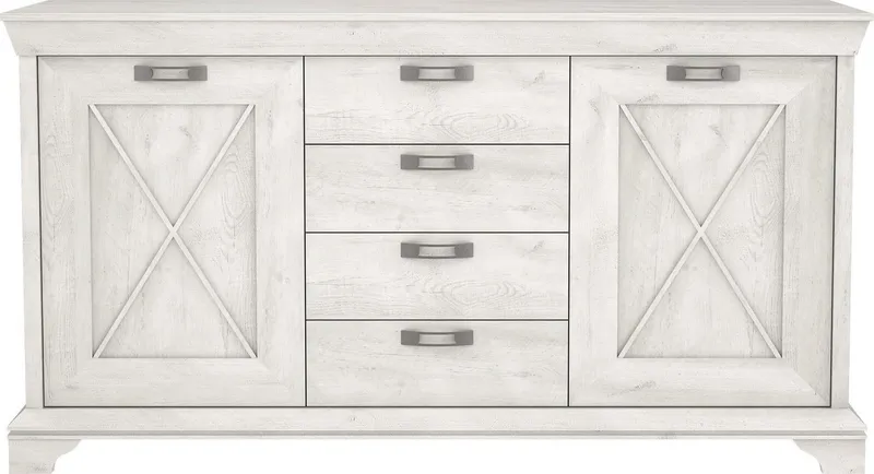FORTE Highboard Kashmir, Breite 178 cm, Beige, – Produktbild 2 von 5