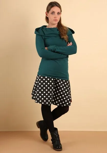 Die rote Zora Die rote Zora Hoodie, Smaragdgrün, – Produktbild 1 von 4