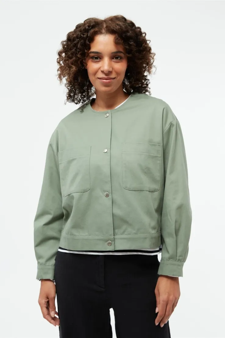 Givn Givn Damen vegan Jacke Anja, Hellgrün, – Produktbild 2 von 2
