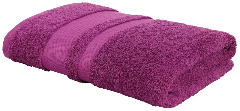 OTTO home Handtuch Set Vanessa, 10-tlg Handtuch-Set, weich, in Standard- und Premium-Qualität, Walkfrottee (Set, 10-St), 100% Baumwolle, Duschtücher, Handtücher, Gästetücher, mit Bordüre, Lila, – Produktbild 5 von 5