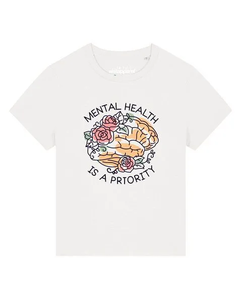 watapparel watapparel T-Shirt Frauen Mental Health, Off white, – Produktbild 1 von 2