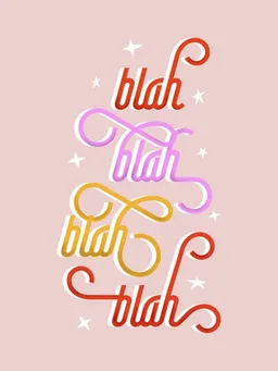 Photocircle Photocircle Poster / Leinwandbild - blah blah blah – Produktbild 1 von 1