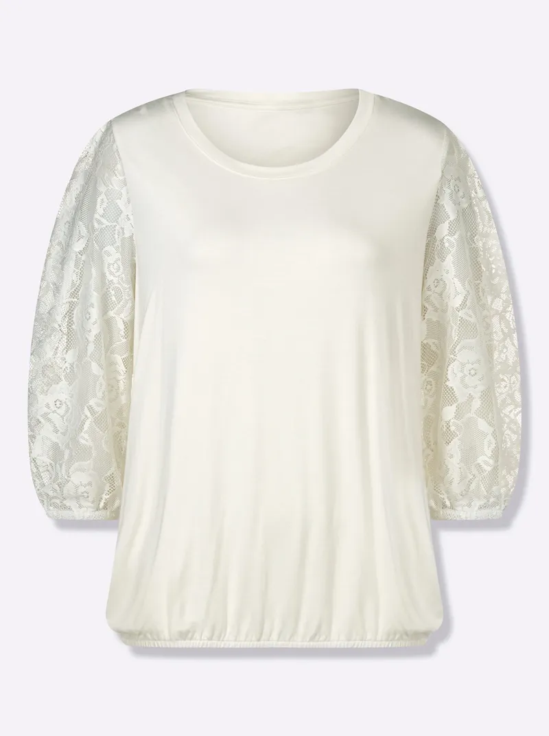 Witt Spitzenshirt champagner, Champagner, – Produktbild 1 von 2