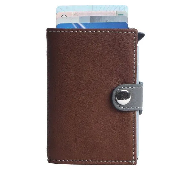 Margelisch Margelisch Kreditkarten-Minibörse noonyu single leather, Haselnut, – Produktbild 1 von 4