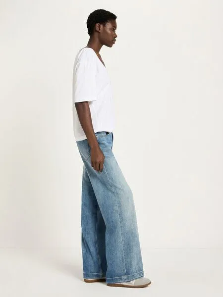 LANIUS LANIUS Marlenejeans (GOTS) aus Bio-Baumwolle, Stonewash blue denim, – Produktbild 2 von 2