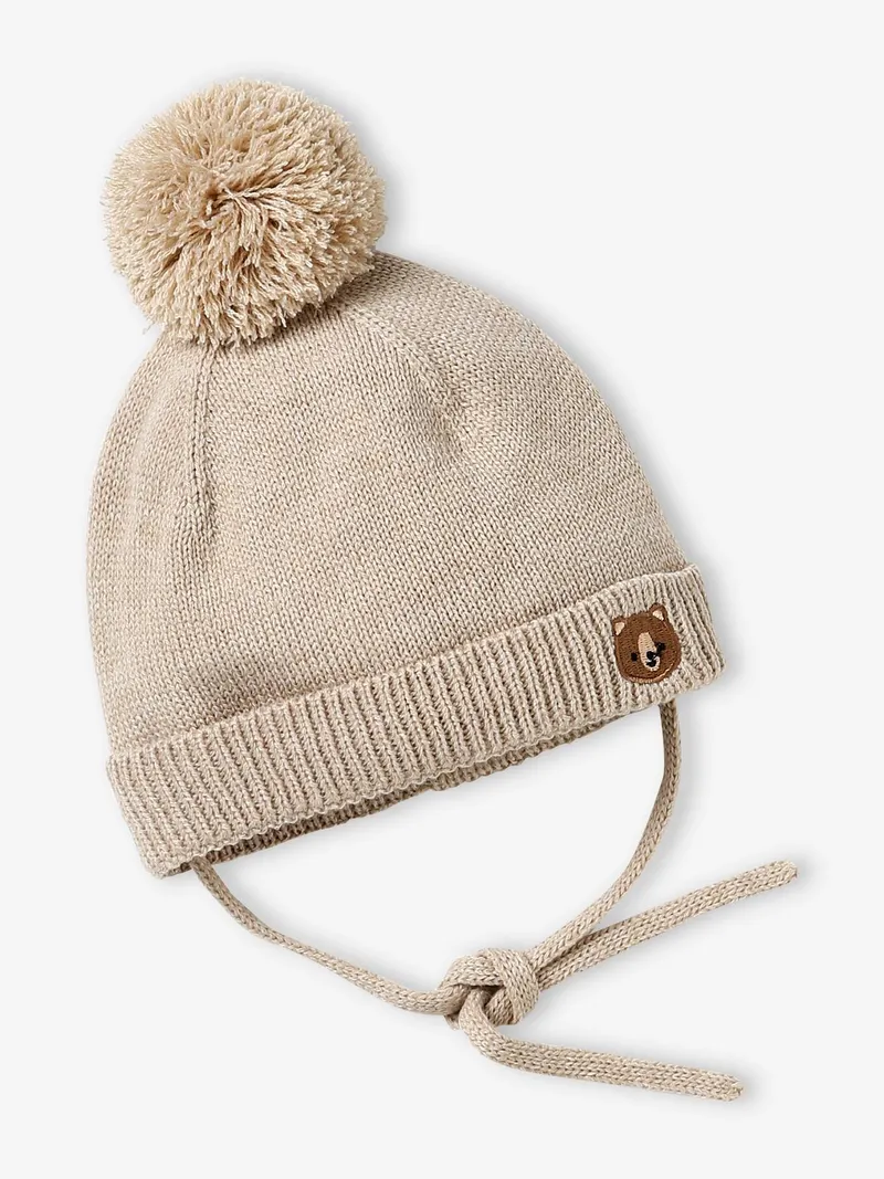 Vertbaudet Baby-Set aus Mütze, Beige, – Produktbild 2 von 4