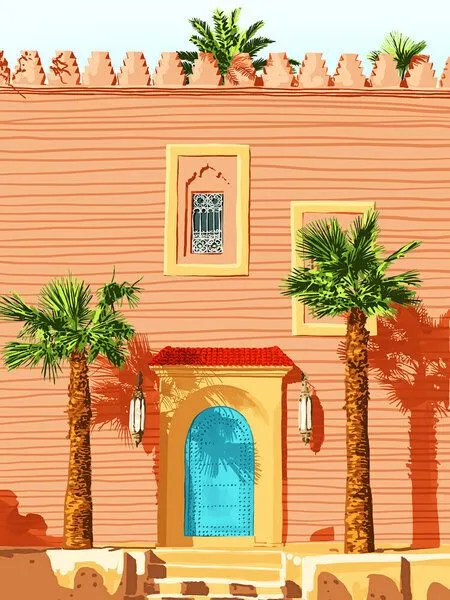 Photocircle Photocircle Poster / Leinwandbild - The Blue Door – Produktbild 1 von 4