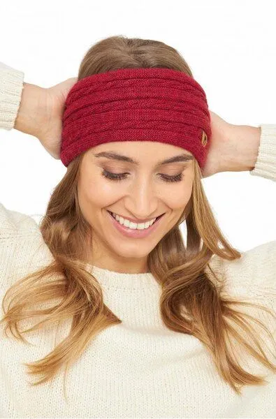 Apu Kuntur Apu Kuntur Stirnband Suave aus 100% Baby Alpaka, Rot, – Produktbild 4 von 4