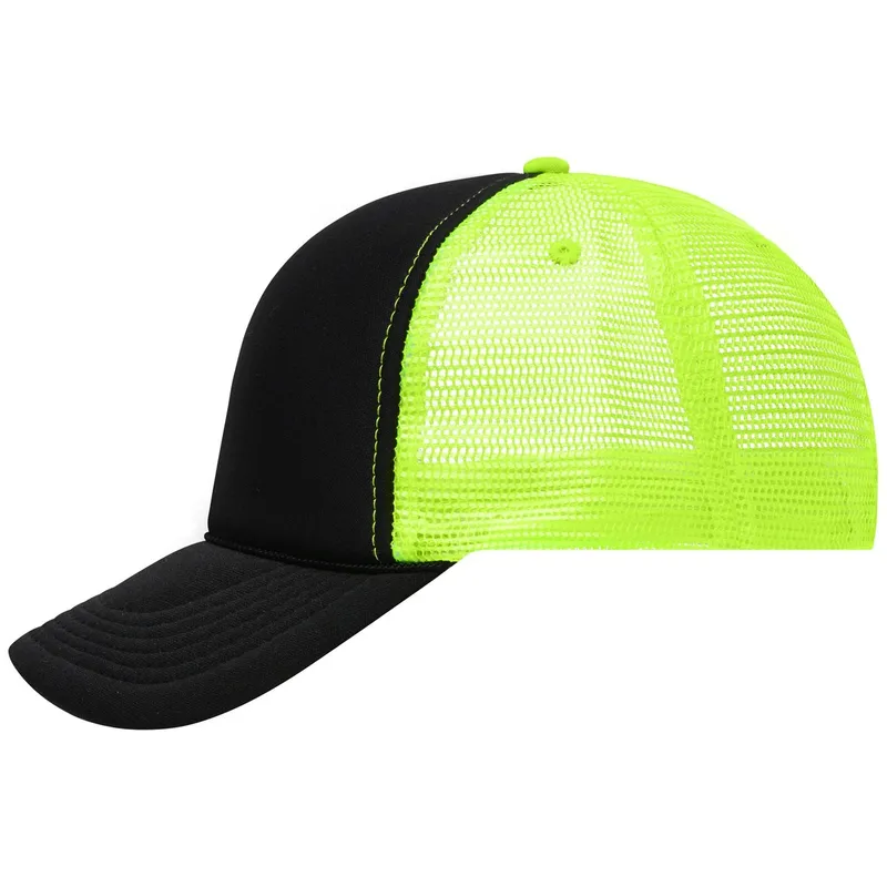 Myrtle Beach myrtle beach 5 Panel Retro Kappe MB6550 Einheitsgröße black/neon-yellow – Produktbild 1 von 1
