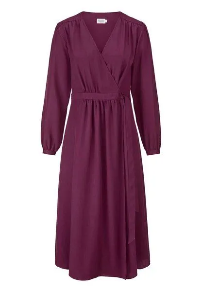 hessnatur hessnatur Kleid Midi Regular aus reiner TENCEL Lyocell, Fuchsia, – Produktbild 3 von 4