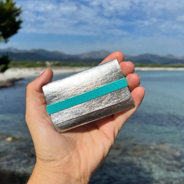 ANDERS & KOMISCH ANDERS & KOMISCH Kartenetui mit Münzfach in Silber - Slim Wallet - A&K TINY, Mint, – Produktbild 4 von 4