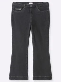 sheego Bootcut-Jeans black denim – Produktbild 1 von 1