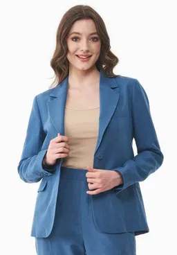 ORGANICATION ORGANICATION Blazer aus TENCEL Lyocell und Leinen – Produktbild 1 von 1