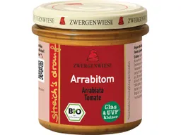 Zwergenwiese Zwergenwiese streich's drauf Arrabitom "Arrabiata und Tomate", vegan, 135 g – Produktbild 1 von 1