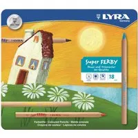 Lyra Lyra Buntstifte Super Ferby natur, Metalletui, 18er Set Maße Stift 17,5 x 1 cm – Produktbild 1 von 1