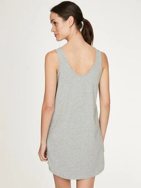 Thought Thought Damen Jersey Slip Dress Leah, Grey marle, – Produktbild 3 von 5