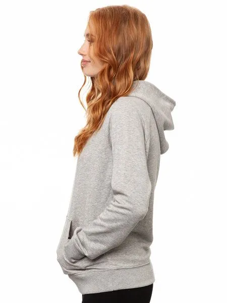 FellHerz FellHerz Damen Hoodie Kapuzenpullover, Hellgrau, – Produktbild 5 von 5