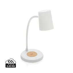 XD Collection XD Collection Zenara 15W Schreibtischlampe aus RCS rec. Plastik & Kork, Weiß, – Produktbild 1 von 1