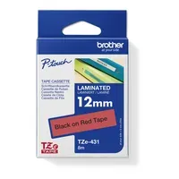 Brother P-Touch Beschriftungsband 'TZe 431' rot/schwarz – Produktbild 3 von 4