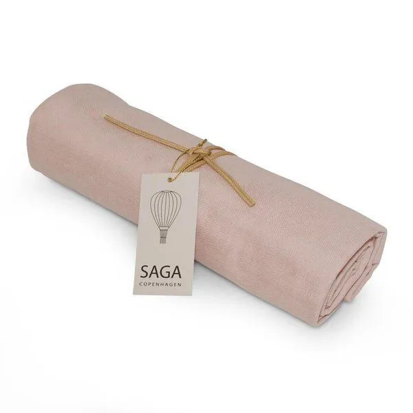 Saga Copenhagen Saga Copenhagen Windeltuch aus Bio Baumwolle Musselin 70×70 cm, Misty rose, – Produktbild 1 von 4