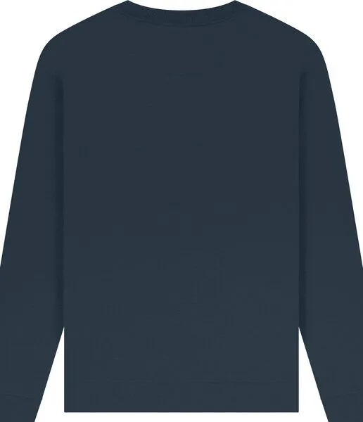 Spreecult Spreecult Sonne und Vögel - Unisex Sweatshirt - Bio und Fair - Natur Nacht Berge Wasser, Denim (blau), – Produktbild 3 von 4