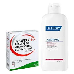 Ducray Ducray Alopexy 5% Lösung Männer 3x60 ml + Anaphase Shampoo 200 ml – Produktbild 1 von 1