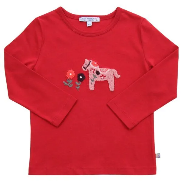 Enfant Terrible Enfant Terrible Shirt, Bouclé pferdestickerei burnt red, – Produktbild 1 von 3