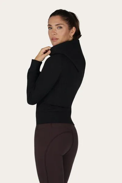 Urban Goddess Urban Goddess Ora Fleece Yoga Hoodie, Onyx black (schwarz), – Produktbild 2 von 4