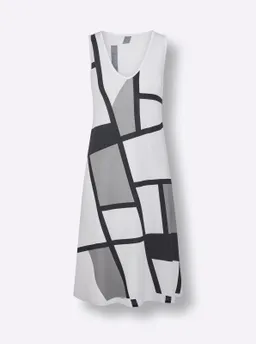 feel good Sommerkleid weiß-schwarz – Produktbild 1 von 1