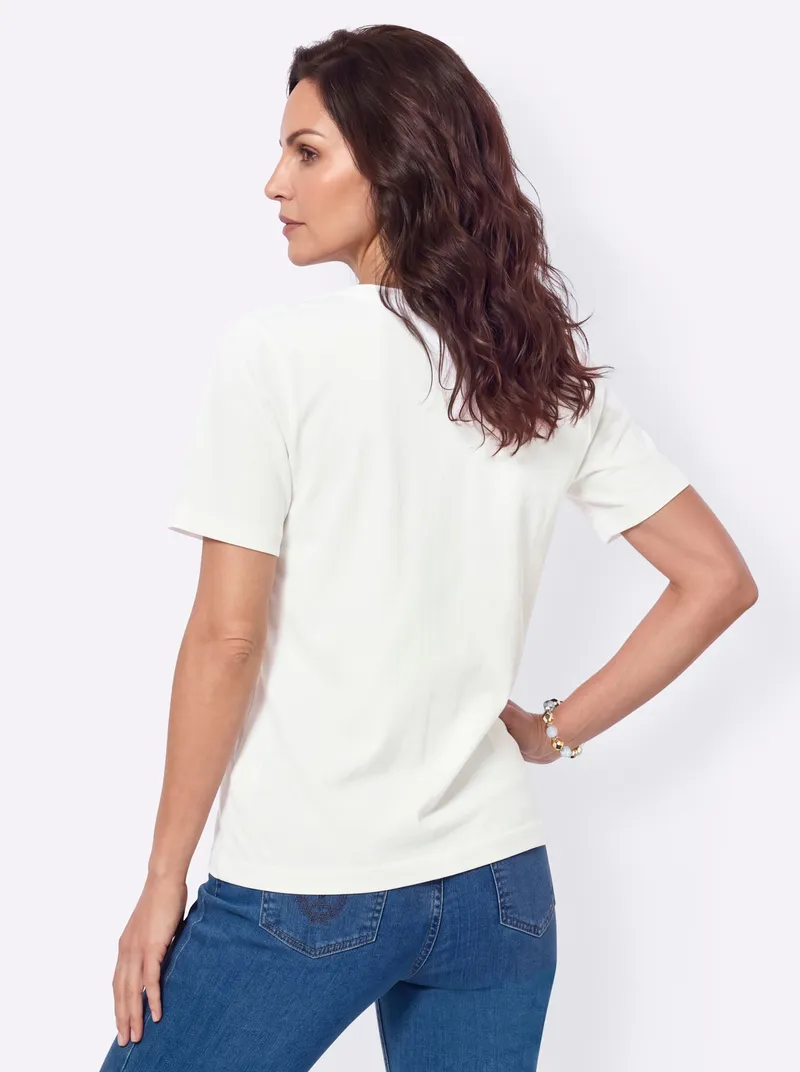 Witt Kurzarmshirt ecru, Ecru, – Produktbild 2 von 2