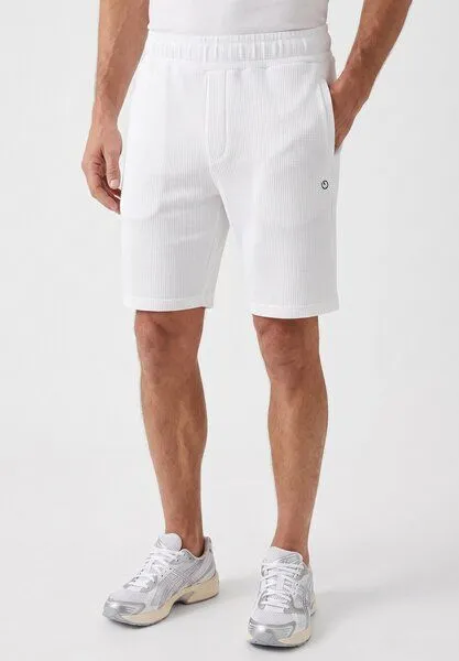 ORGANICATION ORGANICATION STEVVEN | Waffel-Shorts aus Bio-Baumwolle & recyceltem Polyester, White, – Produktbild 4 von 4