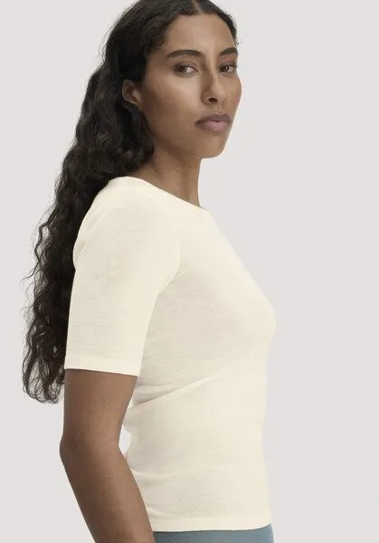 hessnatur hessnatur T-Shirt PURE FUNCTION aus Bio-Merinowolle mit Seide, Natur, – Produktbild 4 von 4