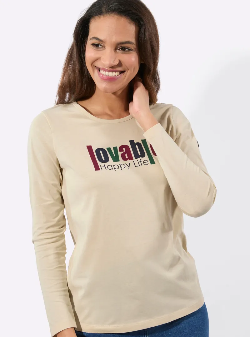 Witt Langarmshirt sand, Sand, – Produktbild 2 von 2