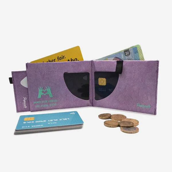 paprcuts paprcuts RFID Portemonnaie Pro, Liebe & so (lila), – Produktbild 4 von 4