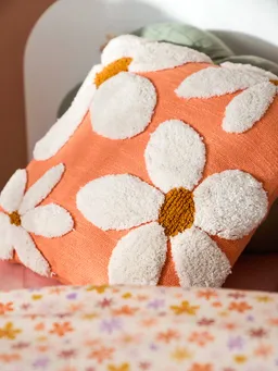 Vertbaudet Deko-Kissen MARGERITEN mit Quasten Kinderzimmer – Produktbild 1 von 1