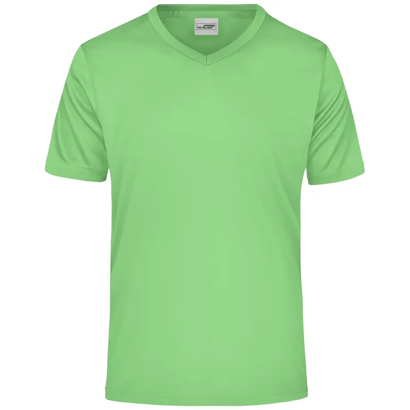 James & Nicholson James & Nicholson Herren T-Shirt Active-V JN736 Gr. L lime-green – Produktbild 1 von 1