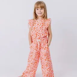 Walkiddy Hose Rosa Herzen Allover Musselin Bio-Baumwolle GOTS – Walkiddy – Produktbild 1 von 1
