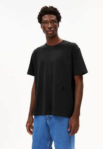 ARMEDANGELS ARMEDANGELS AADRU Herren Oversized T-Shirt aus Bio-Baumwolle, Black, – Produktbild 1 von 4