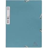 Exacompta Exacompta Sammelmappe "AutentiK" mit Gummizug, 3 Klappen, blau-grau – Produktbild 1 von 1