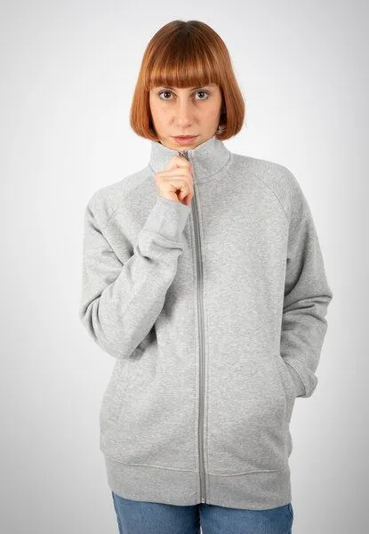 TORLAND TORLAND Sweatshirtjacke TRAILER, Grau (heather grey), – Produktbild 2 von 4