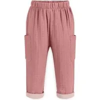 Mababu Mababu Zweifarbige Musselin-Hose | GOTS-zertifiziert | Bio-Baumwolle | Lockere Passform – Produktbild 1 von 1