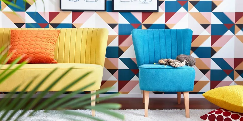 Home affaire 2-Sitzer Campi Küchensofa, Breite 140cm, Komfortsitzhöhe 46cm, bequemes Küchensofa, frei im Raum stellbar, Gelb, – Produktbild 4 von 5