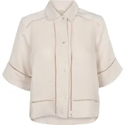 Basic Apparel Basic Apparel Arina, Sommer-Bluse aus Leinen und Ecovero – Produktbild 1 von 1