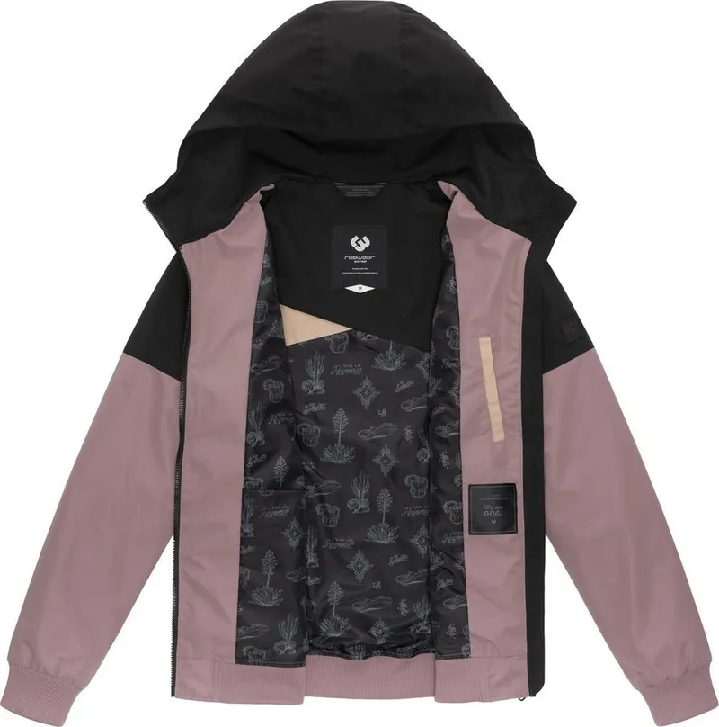 ragwear ragwear Outdoorjacke Renad Ultraleichte wasserdichte Herren Übergangsjacke mit Kapuze, Schwarz, – Produktbild 1 von 4