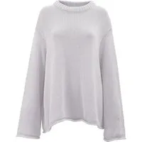 JAN N JUNE JAN 'N JUNE Damen vegan Pullover Sona Hellgrau – Produktbild 1 von 1